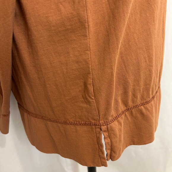 Elegant Burnt Orange Long Sleeve Women's Top - Picture 5 of 9